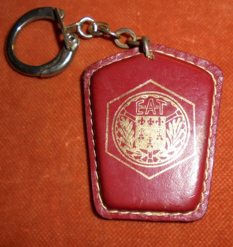 Porte clés écusson cuir - porte-clés,
