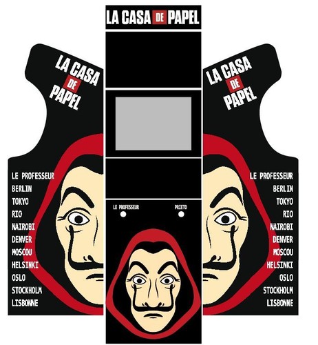 Stickers borne arcade - arcade, (modèle