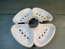 ANCIEN PORTE SAVON FONTE EMAILLEE SALLE BAIN ART DECO FER BAIGNOIRE 