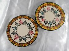 ( 637 ) PAIRE DE PETITE ASSIETTE / SOUS TASSE EN FAÏENCE DE QUIMPER St JEAN