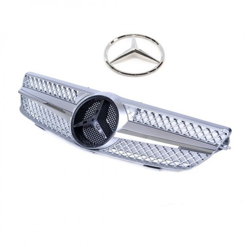 Calandre mercedes gris silver - calandre,