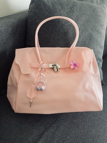 Sac main femme rose jelly - à,