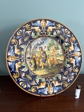 Ancien grand plat en majolique