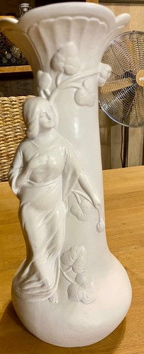 Vase terre cuite style art