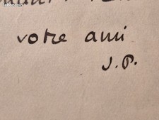 Courte lettre autographe de