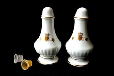Set porcelaine sel & poivre Royal Tara Ireland broche Claddagh 