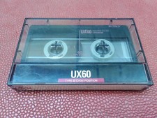 SONY UX 60 AUDIO BLANK CASSETTE TAPE Vintage 1990 Iec II Type II CrO2 Chrome