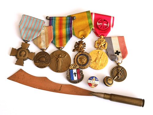 Lot médailles militaires wwi - militaires,