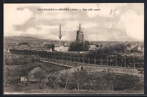 Cpa villenauxe grande vue - cpa, villenauxe-la-grande,