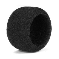 Microphone en mousse noire