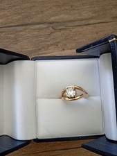 bague jonc or 18 ct diamant