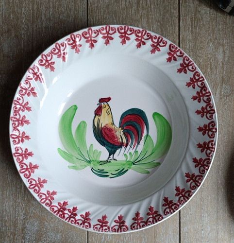Assiette creuse décoré la - assiette,
