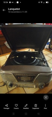 Poste radio platine disque - radio,