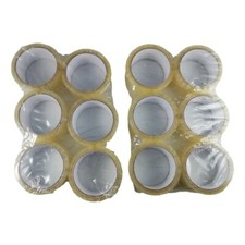 12x Rouleaux Ruban Adhésif Transparent 50Mx48mm Emballage Carton