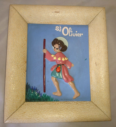 Ancien cadre statuette - cadre,