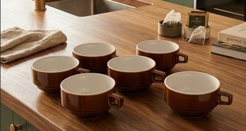 Lot six tasses bistrot - lot,