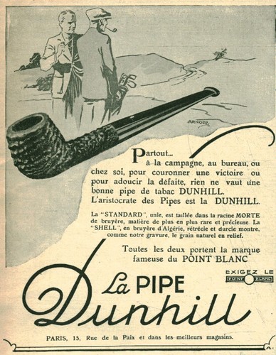 Publicité ancienne pipe - publicité, la