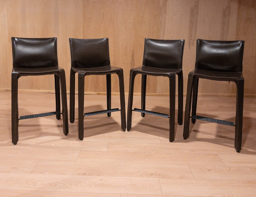 Cab stool 410 leather bar - stool,