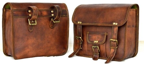 Pochette latérale moto - , cuir