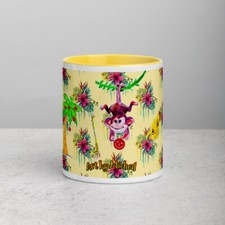 Jungle mug with color inside - jungle,