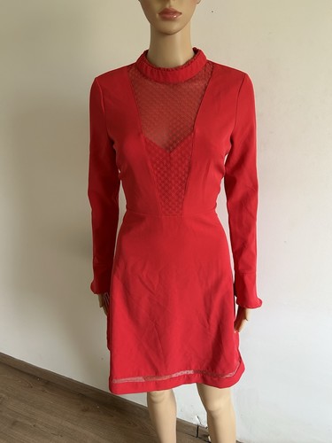 Robe rose rouge manches - à,