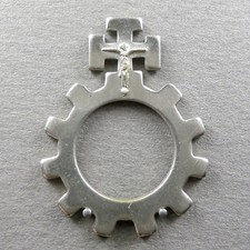 French, Antique Religious. Dizainier. Cross, Jesus Christ. Ring Boy Scout.