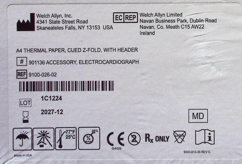 Papier welch allyn ref - papier,