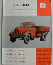 Brochure 1 feuille RUSSE / URSS camion ZIL 164A  de 1958
