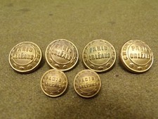 Lot boutons doré Chemins Fer