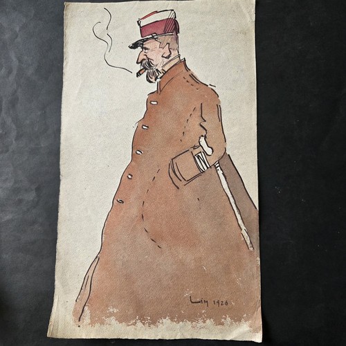 Dessin soldat original signé - dessin,