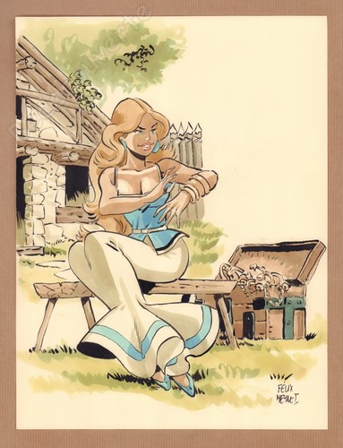 Félix meynet dessin original - meynet,