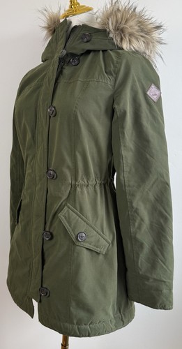 Hollister heritage green parka - green,