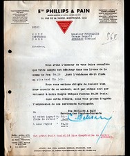 MONTROUGE (92) EXTINCTEURS TRAITEMENT des EAUX "PHILLIPS & PAIN" en 1938