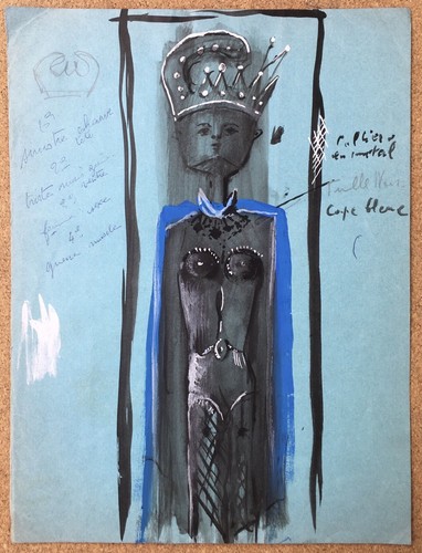 Gouache originale tristan - gouache,