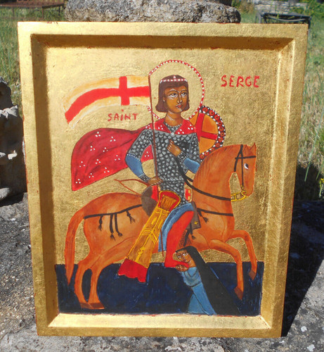 Saint serge icône - , grand