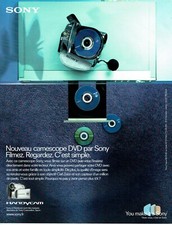 Publicité Advertising 420 2004  nouveau camescope DVD par Sony  handycam