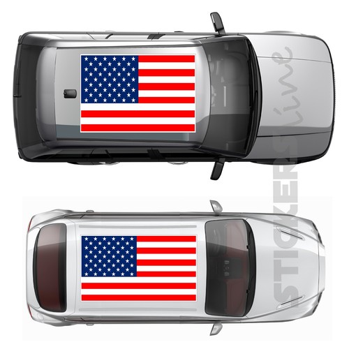 Adhésif toit voiture drapeau - voiture,