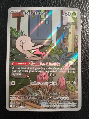 Carte pokémon escargaume - carte,