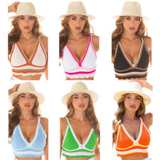 Koucla Crochet Crop Top Femme
