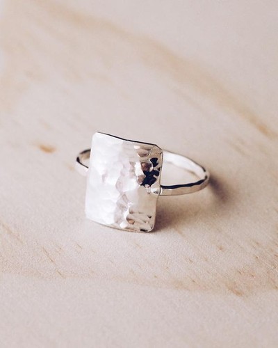 Bague argent sterling - en,