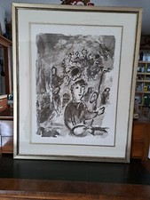 Grande Lithographie de Marc Chagall par l'imprimerie d'art ARTE, Adrien MAEGHT.