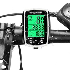 Compteur de Vélo Filaire avec 19 Fonctions, Ordinateur de Vélo Étanche IPX6 à...
