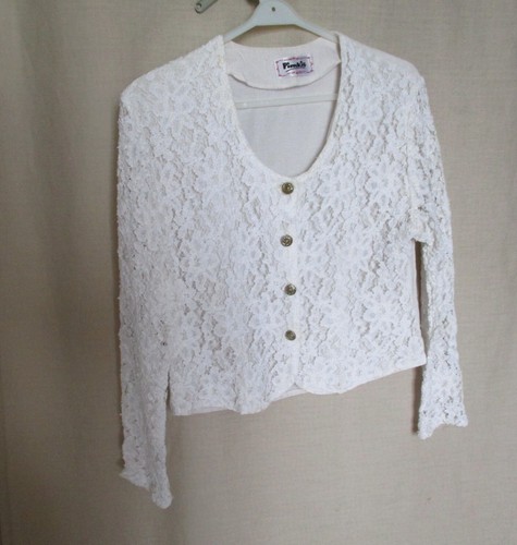 Veste blanche dentelle pimkie - blanche,