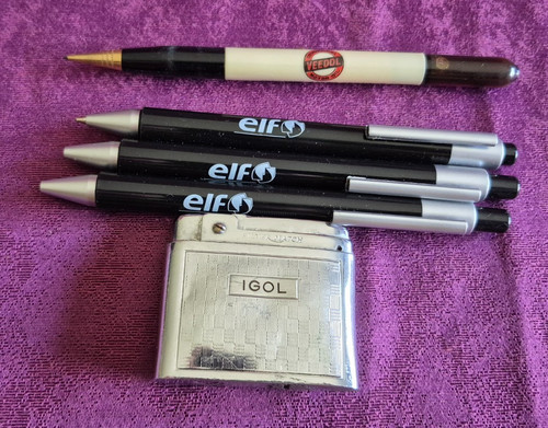 Lot stylo elf veedol - -,