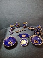 VINTAGE MINIATURE LIMOGES BLUE