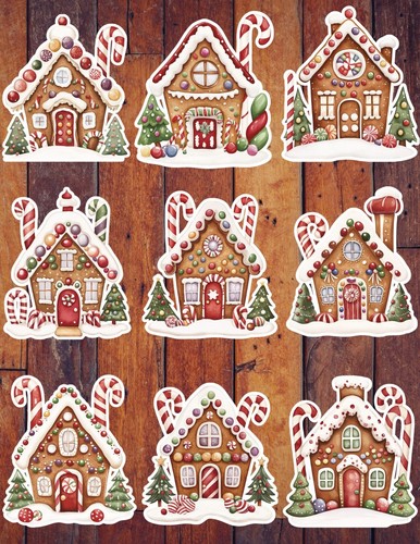 Gingerbread house die cut - gingerbread,