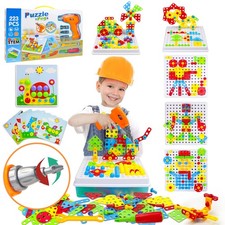 Jouet Enfant 3 Ans-Jeux Enfant 3 4 5 Ans Etabli Enfants Puzzle 3D Bricolage J...