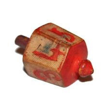 Ancien jeu de comptoir de bistrot toton / toupie / dé en bois