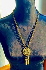 COLLIER signé MICHEL BUFFET EN BRONZE - ART DÉCO ETHNIQUE  VINTAGE N°4