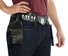 CEINTURE avec 2 HOLSTER noir COWBOY SHERIF Déguisement Western NEUF cow boy